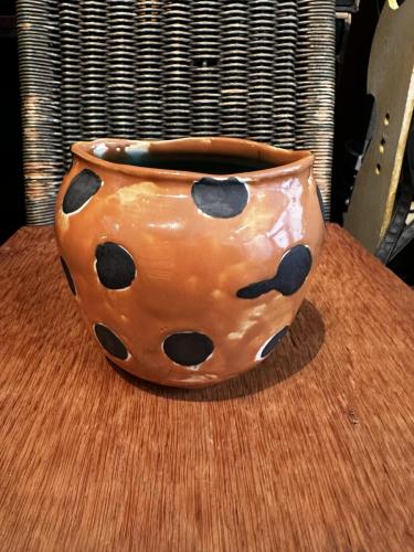46.-Brown-pot-with-Black-spots